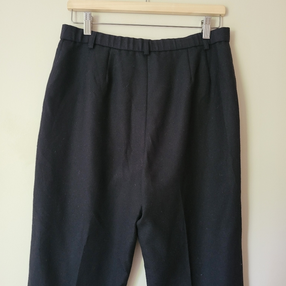 Pendleton Women's Seasonless Wool Straight Leg Trouser Pants Black Size 10 - Picture 5 of 9